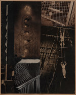 Jadwiga Maziarska, Kompozycja, 1948, fotomontaż, papier, 24,5 x 19,5 cm