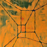 Wojciech Idźkowski, Orange room, 2017, olej na płótnie, 120 x 120cm